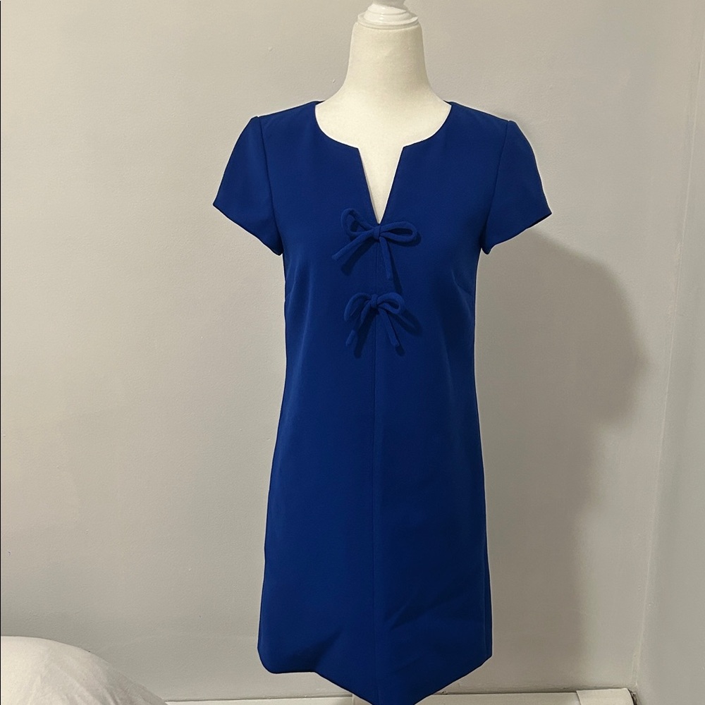 J. Crew Chic Blue Short Sleeve Dress